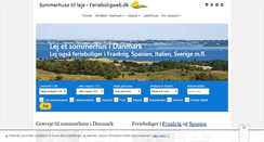 Desktop Screenshot of ferieboligweb.dk