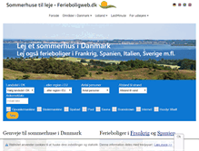Tablet Screenshot of ferieboligweb.dk